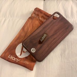Loopy XS Max phone case wood print